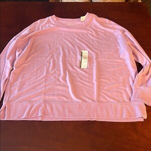 NwT Time and Tru Hacci super soft Light Purple lilac Crew Neck long sleeve top
